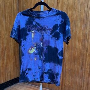 Prince Purple Rain Band Tee Purple Tie-Dye Short Sleeve Tee